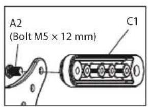 ECG LD 1333 K - - Mounting the TV adapter panel to the TV - 3
