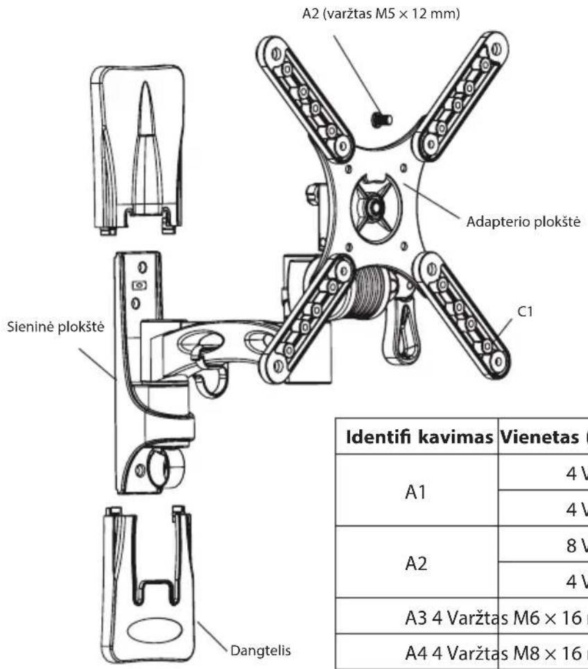 ECG LD 1333 K - Montavimo rinkinys - 1