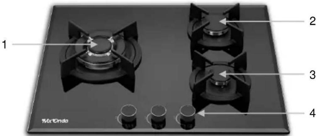 Mx Onda MXPG2200N - CONTROLES Y FUNCIONES - 1