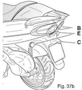 MALAGUTI Phantom Max 125 - TAIL LAMP (with stop light) - 2