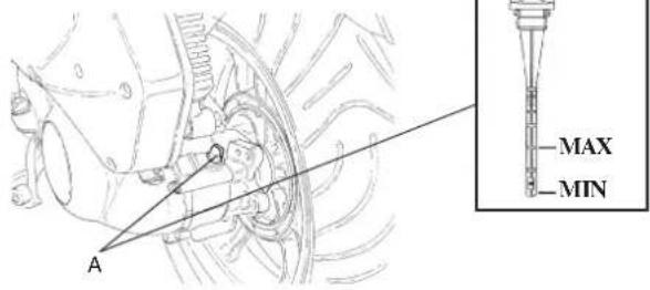 MALAGUTI Phantom Max 125 - Contrôle du niveau tous les 6 000 km ou 12 mois - 1