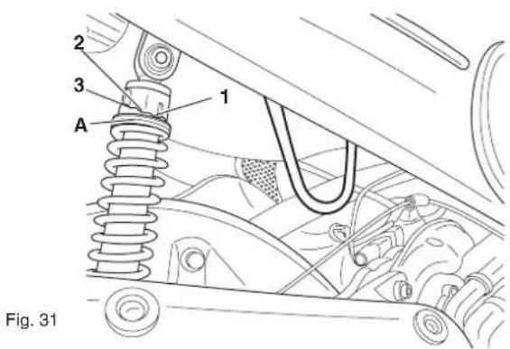 MALAGUTI Phantom Max 125 - REAR SHOCK ABSORBER ADJUSTMENT - 3