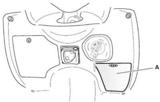 MALAGUTI Phantom Max 125 - FRONT TICKET COMPARTMENT - 1