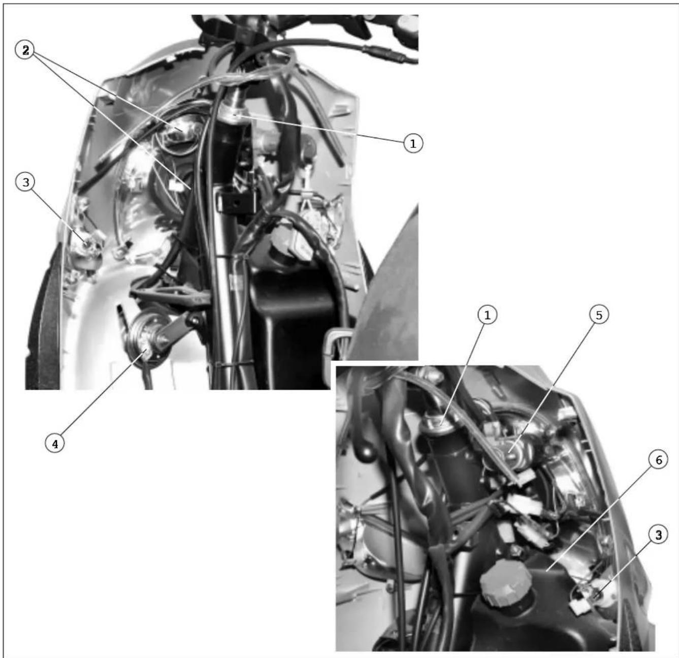 MALAGUTI Ciak 150 - MONTAGGIO SPECCHIETTI LATERALINAGGIO SPECCHIETTI LATERALI - 3