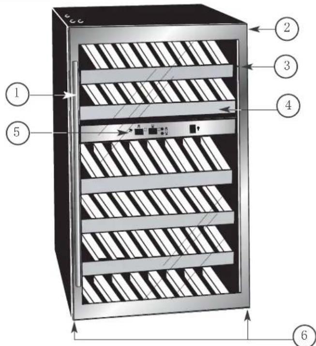 DANBY DWC114BLSDD - Features of your Wine cooler - 1