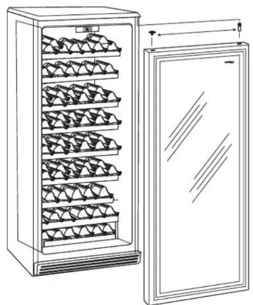 DANBY DWC106A1BPDD - DOOR REVERSAL INSTRUCTIONS - 1
