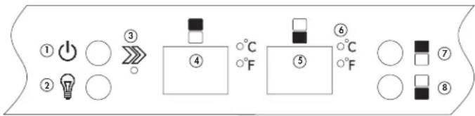 DANBY DWC040A3BSSDD - CONTROL PANEL - 1