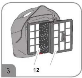 SEVERIN CY 7086 - Cleaning the dual motor filter - 1