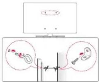 LG 43UW950H - 3aKpeHne TeneBn3opa Ha cTeHe - 1