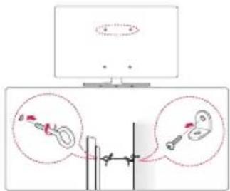 LG 43UW950H - Fixar a TV numa parede - 1