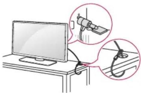LG 43UW950H - Použití bezpečnostního systému Kensington - 1