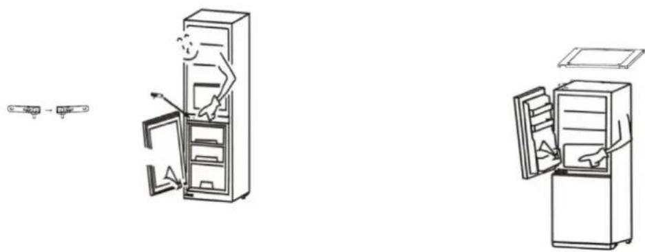 PROLINE PLC234WH - DRAAIRICHTINGVANDEDEURWIJZIGEN - 4