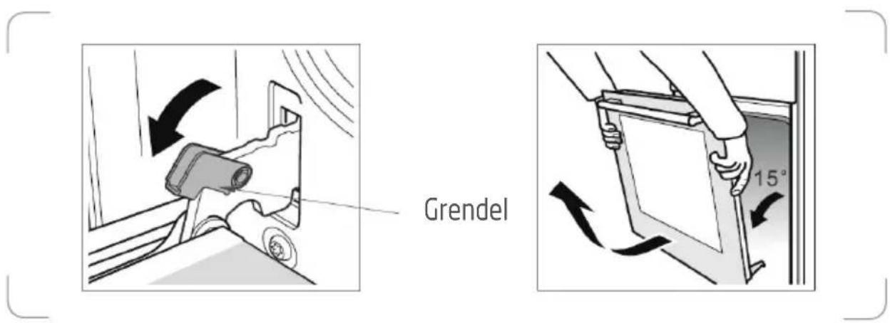 PROLINE P601IMCIXT - De ovendeur afhalen voor een eenvoudige reiniging - 1