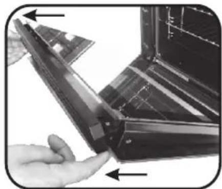 HOOVER HOAZ7173IN WIFI - REMOVAL AND CLEANING OF THE GLASS DOOR - 7
