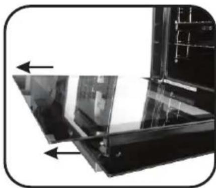 HOOVER HOAZ7173IN WIFI - RIMOZIONE E PULIZIA DELLA PORTA IN VETRO - 2