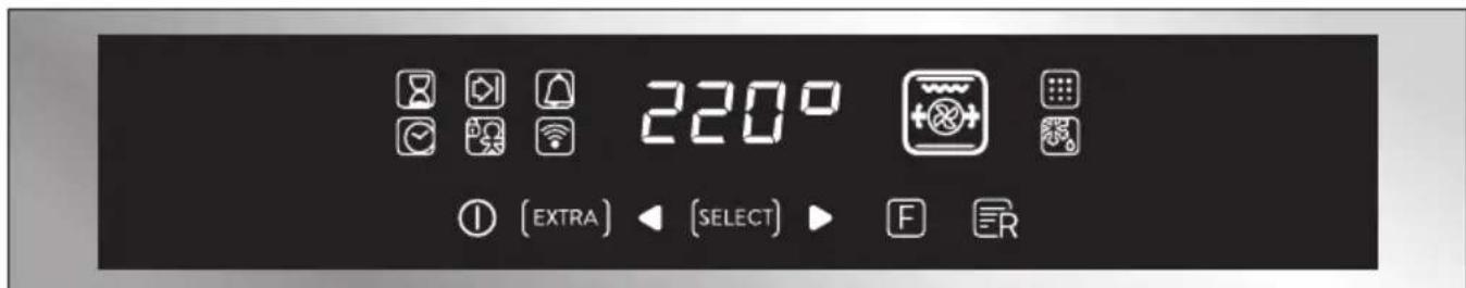 HOOVER HOAZ7173IN WIFI - Popis displeje - 1