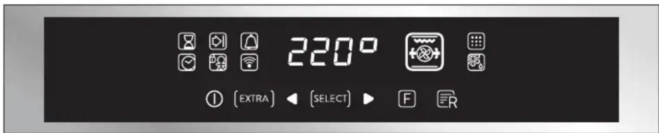 HOOVER HOAZ7173WIWF - Popis displeje - 1