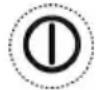 GRUNDIG GDK 5386 BS - Hoch-Taste (hohe Absaugleistung) - Die Taste - 1