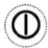 GRUNDIG GDK 5386 BS - Knapp belysning PAA/AV- - 5