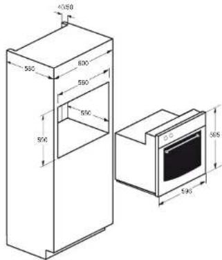 Pelgrim OKW698 - Four 653 en combinaison avec une table de cuisson Pelgrim - 6