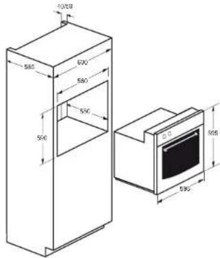Pelgrim OKW698 - Combinatie van de oven 653 met een Pelgrim gaskookplaat - 6