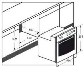 Pelgrim OKW698 - Kombination des Ofens 673 mit dem elektrischen oder glaskeramischen Kochfeld von Pelgrim - 1