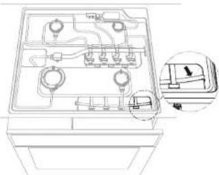 Pelgrim OKW698 - Four 653 en combinaison avec une table de cuisson Pelgrim - 2
