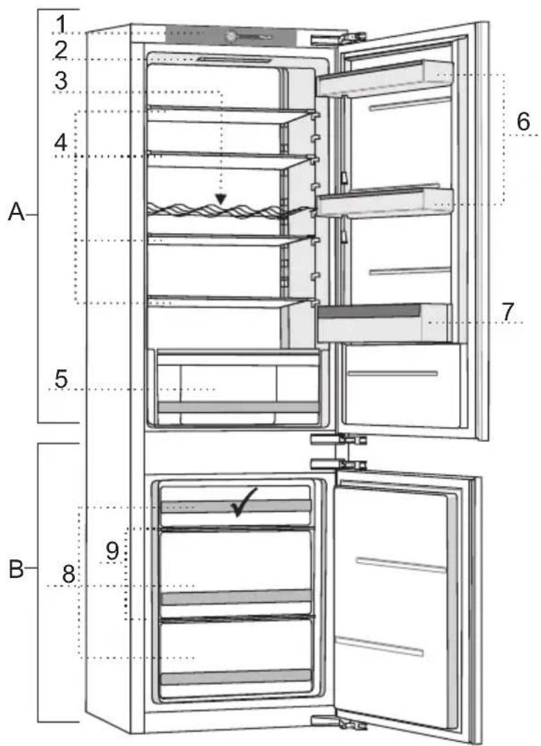 Pelgrim PCS24178L - WECHSEL DES TÜRANSCHLAGS UND EINBAU DES GERÄTS IN EIN KÜCHENELEMENT - 1