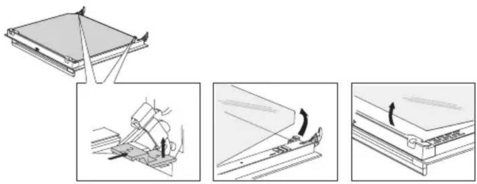 Pelgrim OVM436RVS - Removal and reinsertion of oven door glass - 1