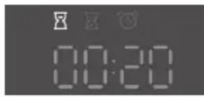 Pelgrim OVM436RVS - Setting a preparation time and end time - 1