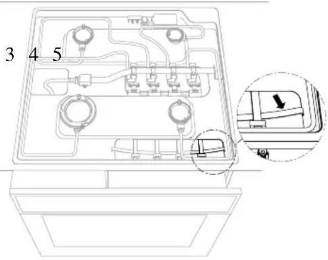 Pelgrim OST670RVS - Combination of oven 350 with Pelgrim cooker - 2