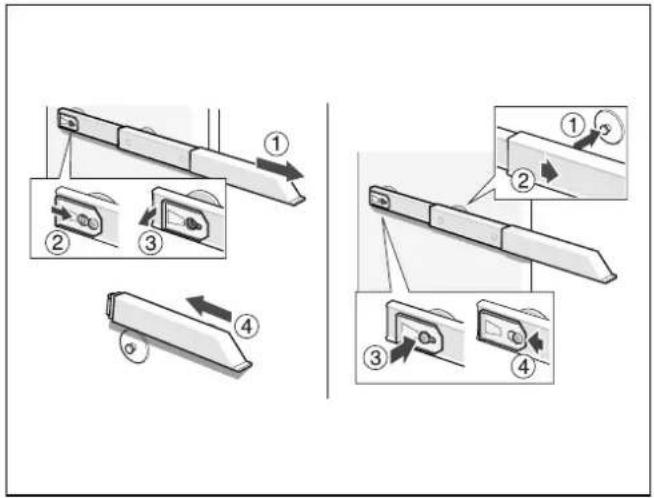 GAGGENAU RC249202 - Déposer les rails de sortie - 1