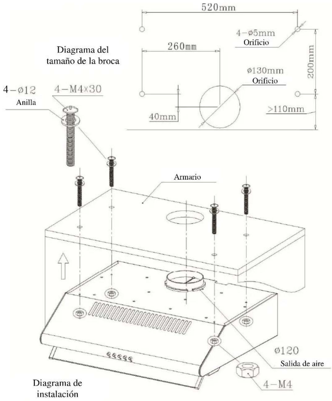 Orima ORC 1003 C - - Exhaustor Tradicional - 1