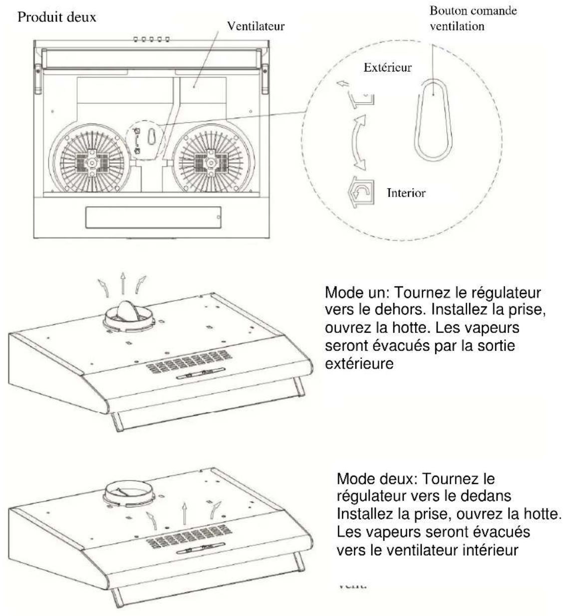 Orima ORC 1003 C - - Hotte Tiroir - 3