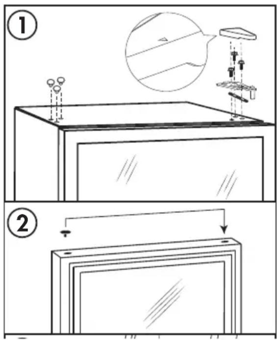 DANBY DWC350BLP - INSTRUCTIONS D'INVERSION DE PORTE - 1