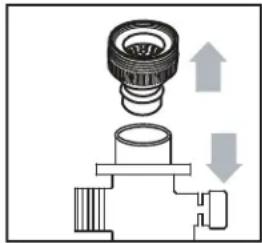 DANBY DWM065WDB - Raccordement de l'assemblage à connexion rapide à l'alimentation en eau - 1