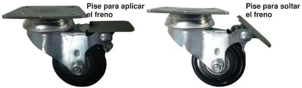 Pise para aplicar el freno Pise para soltar el freno