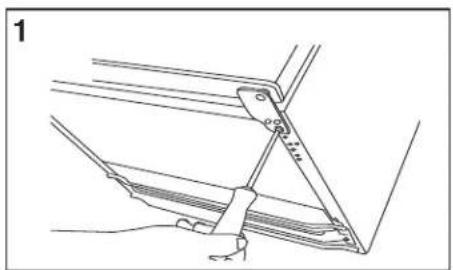 DANBY DKC054A1BSLDB - DOOR REVERSAL INSTRUCTIONS - 1