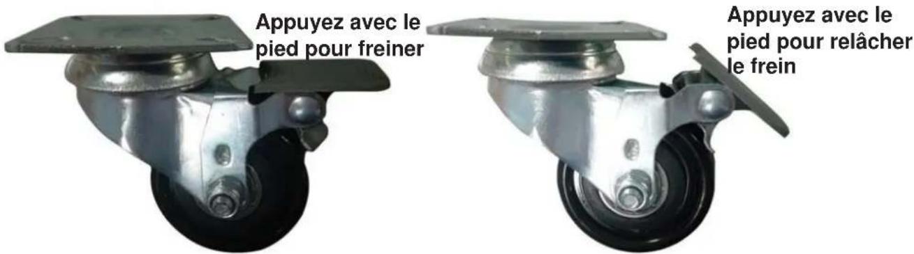 DANBY DKC054A1BSLDB - Guide de freinage des roulettes - 1