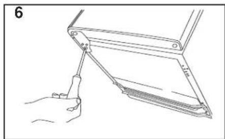 DANBY DKC054A1BSLDB - DOOR REVERSAL INSTRUCTIONS - 6