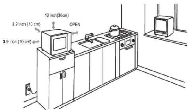 DANBY DMW12A4SDB - COUNTERTOP INSTALLATION - 1