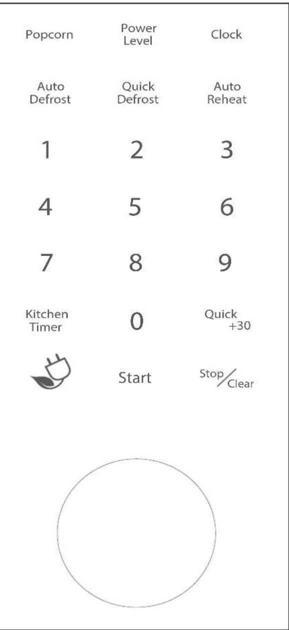 DANBY DMW12A4SDB - CONTROL PANEL AND FEATURES - 1