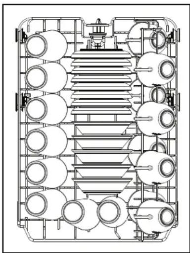 DANBY DDW1804EBSS - CARGANDO LA CESTA SUPERIOR - 1