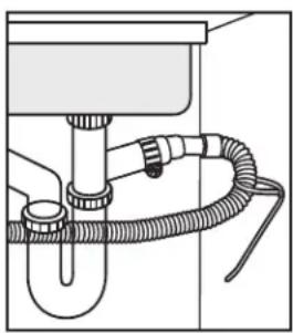 DANBY DDW1804EBSS - Connecting the drain line - 7