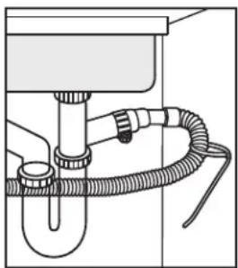 DANBY DDW1804EBSS - Connexion de la ligne de vidange - 7