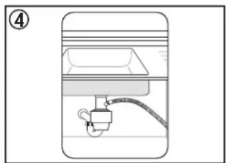 DANBY DDW1804EBSS - Connexion de la ligne de vidange - 5