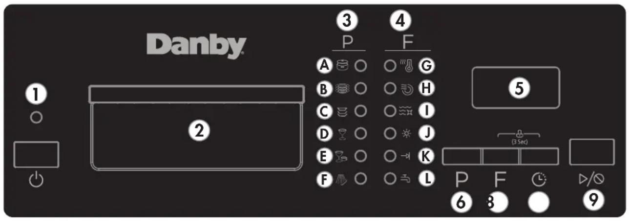 DANBY DDW1804EBSS - CONTROL PANEL - 1