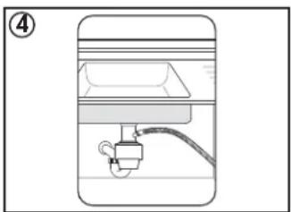 DANBY DDW1804EBSS - Connecting the drain line - 5