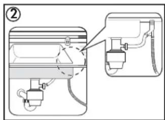 DANBY DDW1804EBSS - Connexion de la ligne de vidange - 4