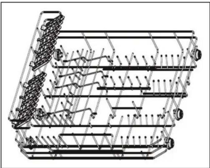 DANBY DDW631SDB - CHARGEMENT DU PANIER DE COUVERTS - 1